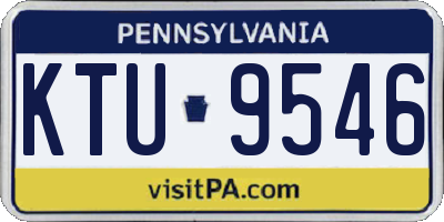 PA license plate KTU9546