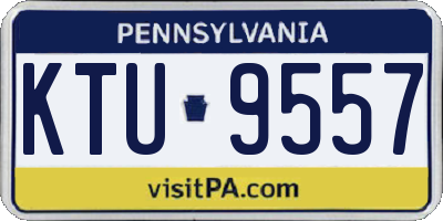 PA license plate KTU9557