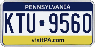 PA license plate KTU9560