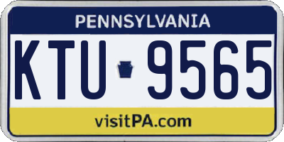 PA license plate KTU9565
