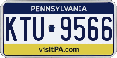 PA license plate KTU9566