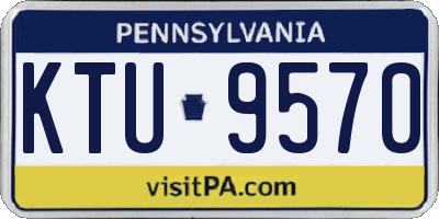 PA license plate KTU9570