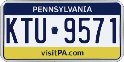 PA license plate KTU9571