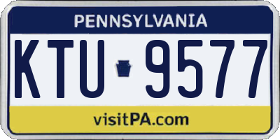 PA license plate KTU9577