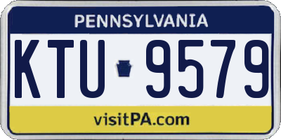 PA license plate KTU9579
