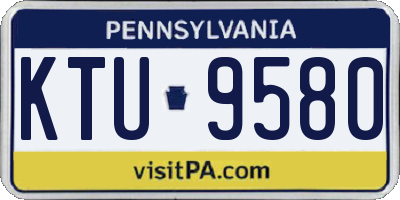 PA license plate KTU9580