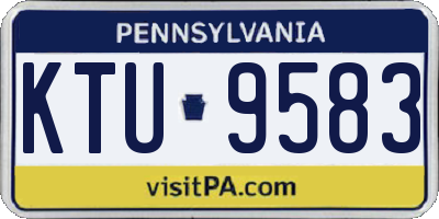 PA license plate KTU9583
