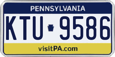 PA license plate KTU9586