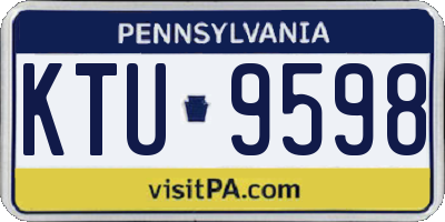 PA license plate KTU9598