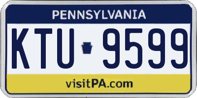 PA license plate KTU9599
