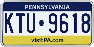 PA license plate KTU9618