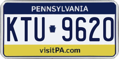 PA license plate KTU9620