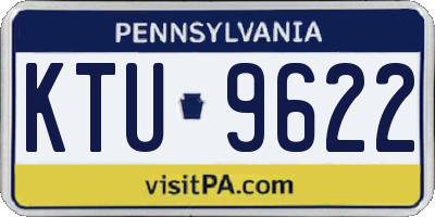 PA license plate KTU9622