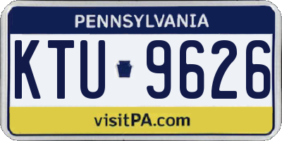 PA license plate KTU9626