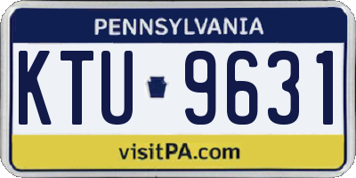 PA license plate KTU9631