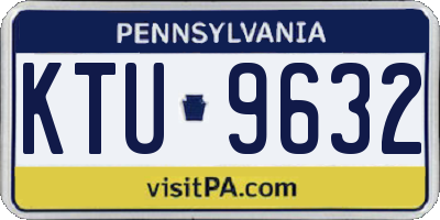 PA license plate KTU9632