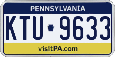 PA license plate KTU9633