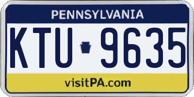 PA license plate KTU9635