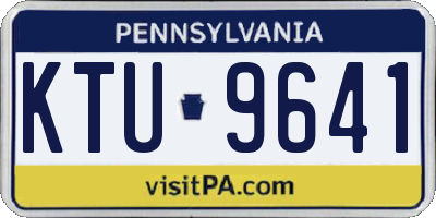 PA license plate KTU9641