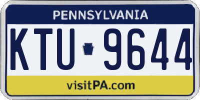 PA license plate KTU9644
