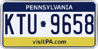 PA license plate KTU9658