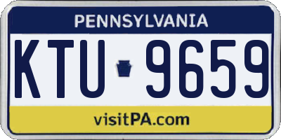 PA license plate KTU9659