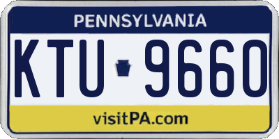 PA license plate KTU9660