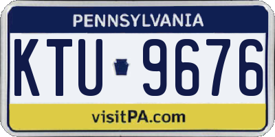 PA license plate KTU9676