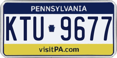PA license plate KTU9677