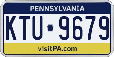 PA license plate KTU9679
