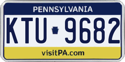 PA license plate KTU9682
