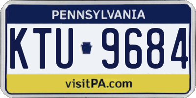 PA license plate KTU9684