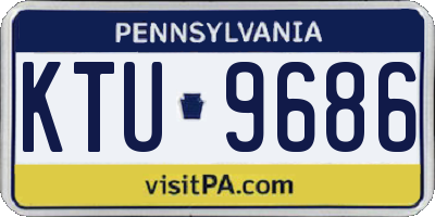 PA license plate KTU9686