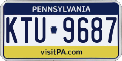 PA license plate KTU9687