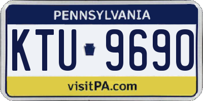 PA license plate KTU9690