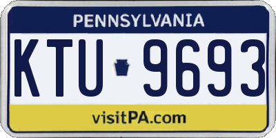 PA license plate KTU9693