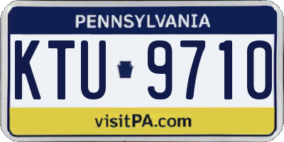 PA license plate KTU9710