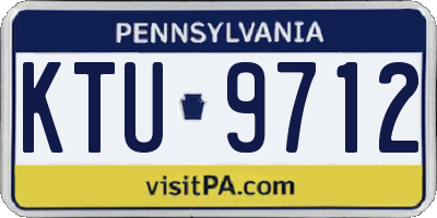 PA license plate KTU9712