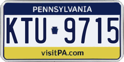 PA license plate KTU9715
