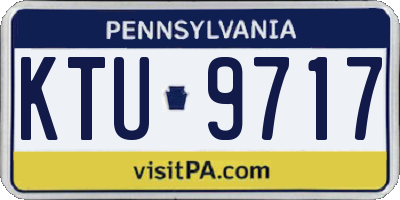 PA license plate KTU9717