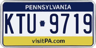 PA license plate KTU9719