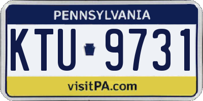 PA license plate KTU9731