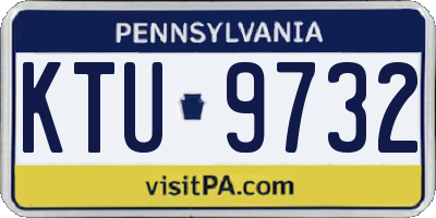 PA license plate KTU9732