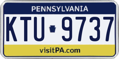 PA license plate KTU9737