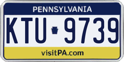 PA license plate KTU9739
