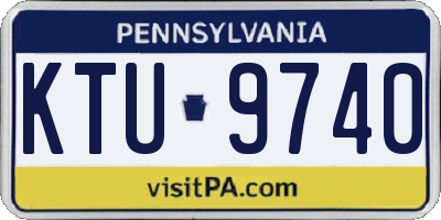 PA license plate KTU9740