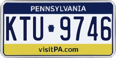 PA license plate KTU9746