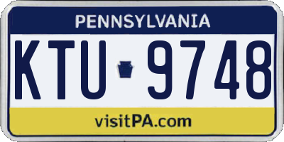 PA license plate KTU9748