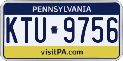 PA license plate KTU9756
