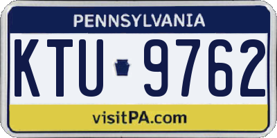 PA license plate KTU9762